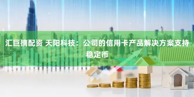 汇巨摘配资 天阳科技：公司的信用卡产品解决方案支持稳定币